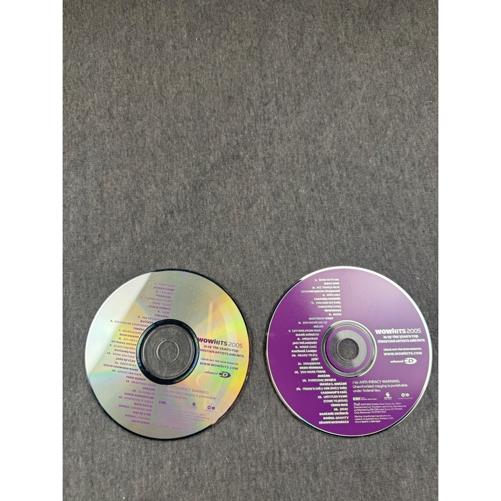 WOW Hits 2005 31‎ Top Christian Artists Hits 2 CD Set Jeremy Camp Third Day EMI